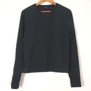 Lululemon Voyage Pullover Sweater Crew Neck Black Size 10